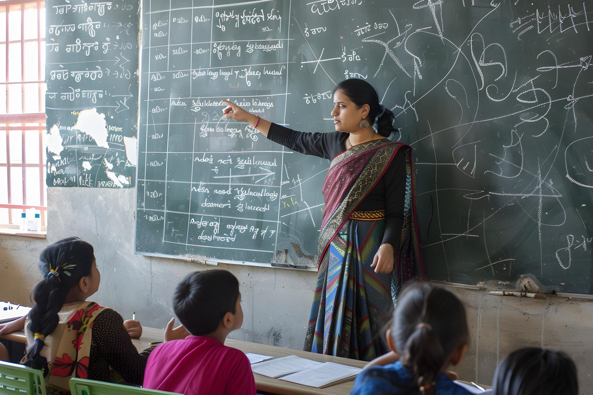 Teacher Teaching In A Classroom